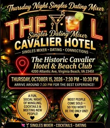 Thursday Night Singles Dating Mixer at The Cavalier Hotel (Copy)