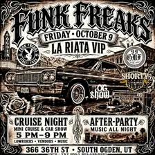 Funk Freaks Live Oct 9th La Riata VIP Cruise Night & After Party