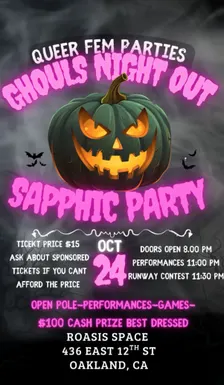 Ghouls Night Out Sapphic Party