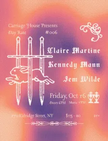 Carriage House Presents: Day Rate No. #006