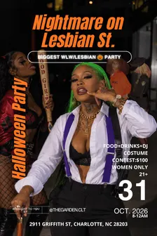 (CLT) NIGHTMARE ON LESBIAN ST.: Halloween Party 🎃🏳️‍🌈