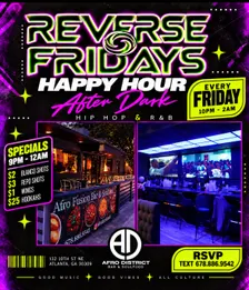 REVERSE FRIDAYS | HAPPY HOUR AFTER DARK