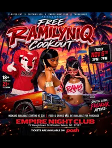 FREE RAMILYNIQ COOKOUT