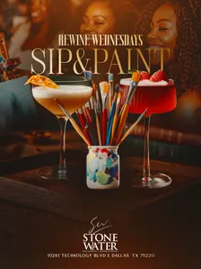 R&B Paint And Sip at Stone Water Dallas
