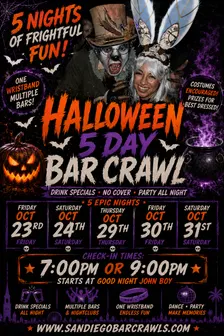 Pre-Halloween Bar Crawl - 5 Day Party Pass