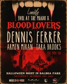 BLOOD LOVERS ft DENNIS FERRER, Armen Miran, & Tara Brooks - Halloween Night in Balboa Park