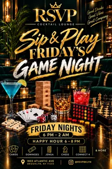 Sip & Play Friday’s
