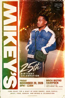 YOU ARE INVITED TO MIKEYS 25TH BIRTHDAY CELEBRATION🎈♏️