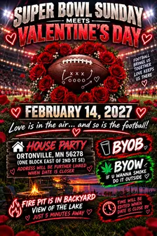 SUPER BOWL LXI + VALENTINE’S DAY HOUSE PARTY