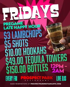 Fridays at Prospect Park | Pre Game + Late Happy Hour