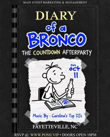 DIARY OF A BRONCO || THE OFFICIAL HOMECOMING COUNT DOWN AFTER PARTY
