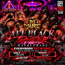 All Black Gangster Masquerade Party