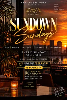 SUNDOWN SUNDAYS @ KAYA PDX