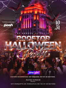 Rooftop Halloween Party.