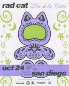 rad cat Dia de Los Gatos Pop Up (18/21+)