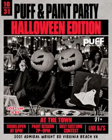 10/31 VIRGINIA BEACH PUFF & PAINT PARTY (Halloween Edition)
