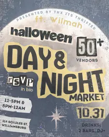 Day 'n' Night Halloween Market + Costume Party (by @thxitsthrifted.nyc)