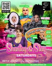 SASHAY & STAY SATURDAYS DRAG BRUNCH at CHILL BAR PALM SPRINGS