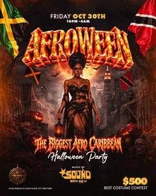 AFROWEEN 🎃 | 1HR OPEN BAR | Afro-Caribbean Halloween Party