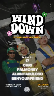 Wind Down 5 Year Anniversary: Day Party & Market