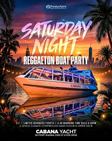 Reggaeton Boat Party NYC | Cabana Yacht at Skyport Marina | Oct 03