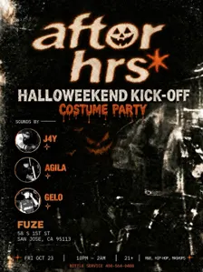 AFTER HRS🎃: Halloweekend Kick-OFF