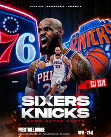 76ERS VS KNICKS // OFFICIAL AFTER PARTY