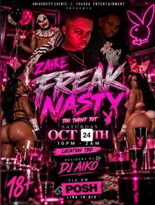 FREAK NASTY HALLOWEEN PARTY (18+) PT2 Turnt Tut Edition