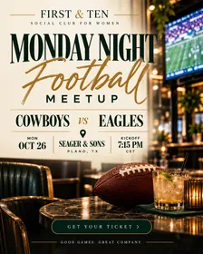 Game Day Meetup for Women: Monday Night Football