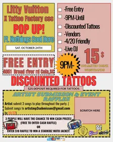 Litty Vuitton X Tattoo Factory Pop Up! Ft. Nothings Cool Here