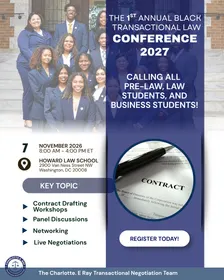 THE 1ST ANNUAL BLACK TRANSACTIONAL LAW CONFERENCE 2027