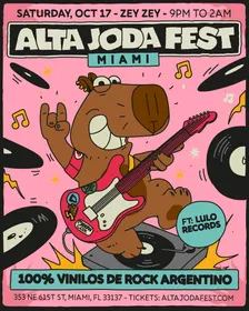 Alta Joda Fest: 100% Vinilos de Rock Argentino en La Casita de ZeyZey