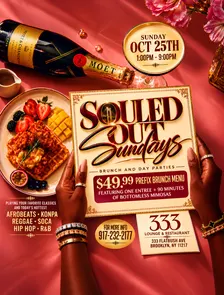 Souled Out Sundays Brunch And Day Party At 333 Lounge NYC