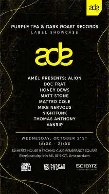 Purple Tea x Dark Roast Records ADE Label Showcase