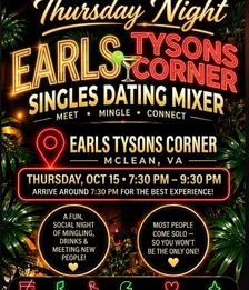 Thursday Night Singles Dating Mixer at Earls