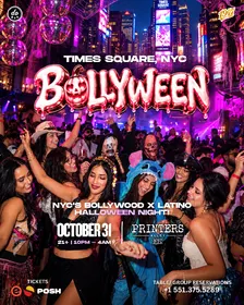 Bollywood Halloween Night! Times Square, NYC.
