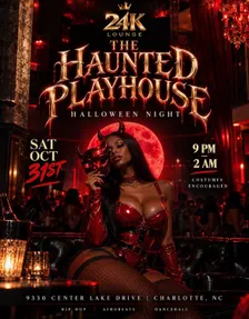 THE HAUNTED PLAYHOUSE AT 24K 🎃 | Charlotte’s Sexiest Halloween Night Experience