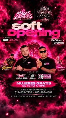 palo santo soft opening