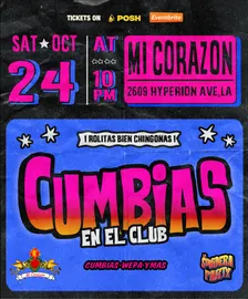 Cumbias En El Club (SAT OCT 24th | SAB 24 DE OCT)