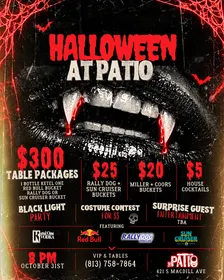 Halloween at Patio 🩸🦇