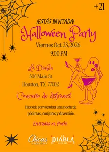🎃👻 Halloween Party: Chicas de Houston x La Diabla 💗
