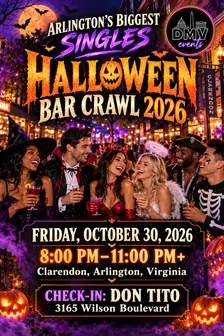 🎃 ARLINGTON’S BIGGEST SINGLES HALLOWEEN BAR CRAWL 2026 👻