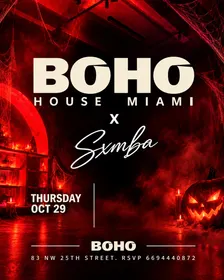 SXMBA HALLOWEEN AT BOHO HOUSE MIAMI