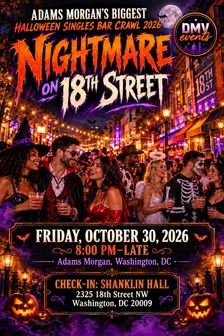 🎃 ADAMS MORGAN’S BIGGEST HALLOWEEN SINGLES BAR CRAWL 2026 👻 (Copy)