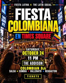 Fiesta Colombiana en Times Square | Colombian Latin Party NYC