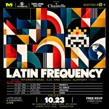 Fri, 10/23: Latin Frequency Vol. 2: Latin House & Underground Music (Fiesta Latina NYC)