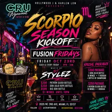 Fusion Fridays At Cru Wynwood