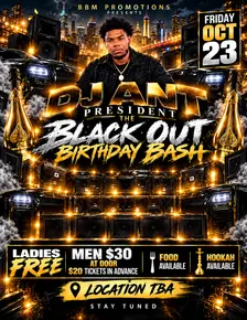 DJ ANT ⭐️Black Out Birthday Bash⭐️