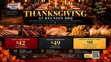 Thanksgiving at Reunion BBQ: Holiday Buffet & Community Table