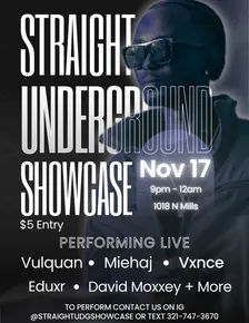 STRAIGHT UNDERGROUND SHOWCASE